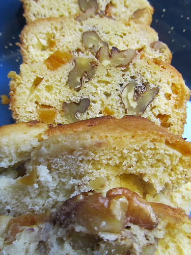 apricot bread close-up