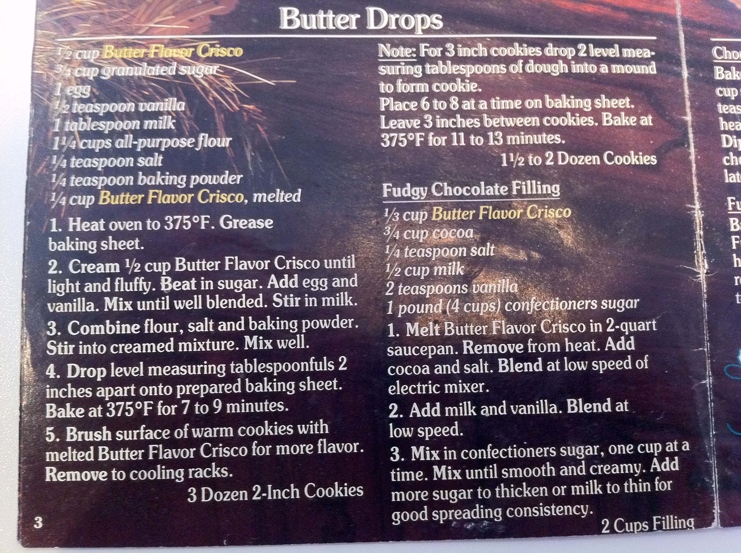 Butter Drop Recipe